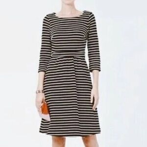 Boden striped Leila ponte dress size 6L